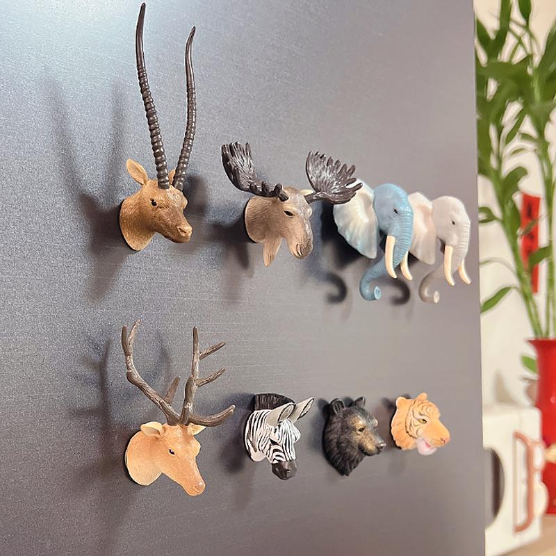 1PC Small Table Decoration Wall Decoration Resin Computer Decor Animal Fridge Decoration Kitchen Multiple Options Available