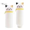 Pencil Case Desktop Stand Up Pen Holder Cartoon Animal Design Silicone Pencil Storage Bag for Home School Office Supplies