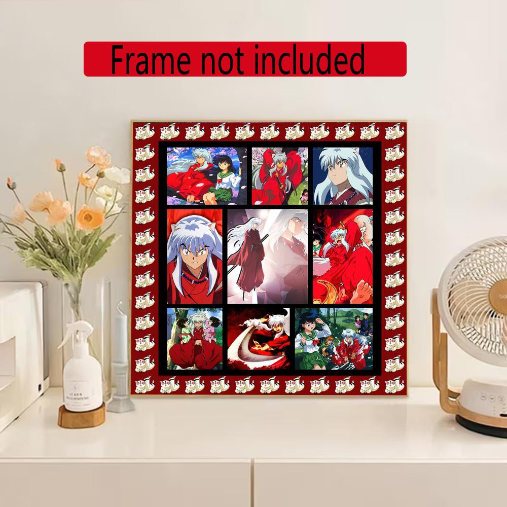 Inuyasha Diamond Painting Round Diamond Mosaic Rhinestones Diamond Embroidery Craft Kit Wall Decor Without Frame