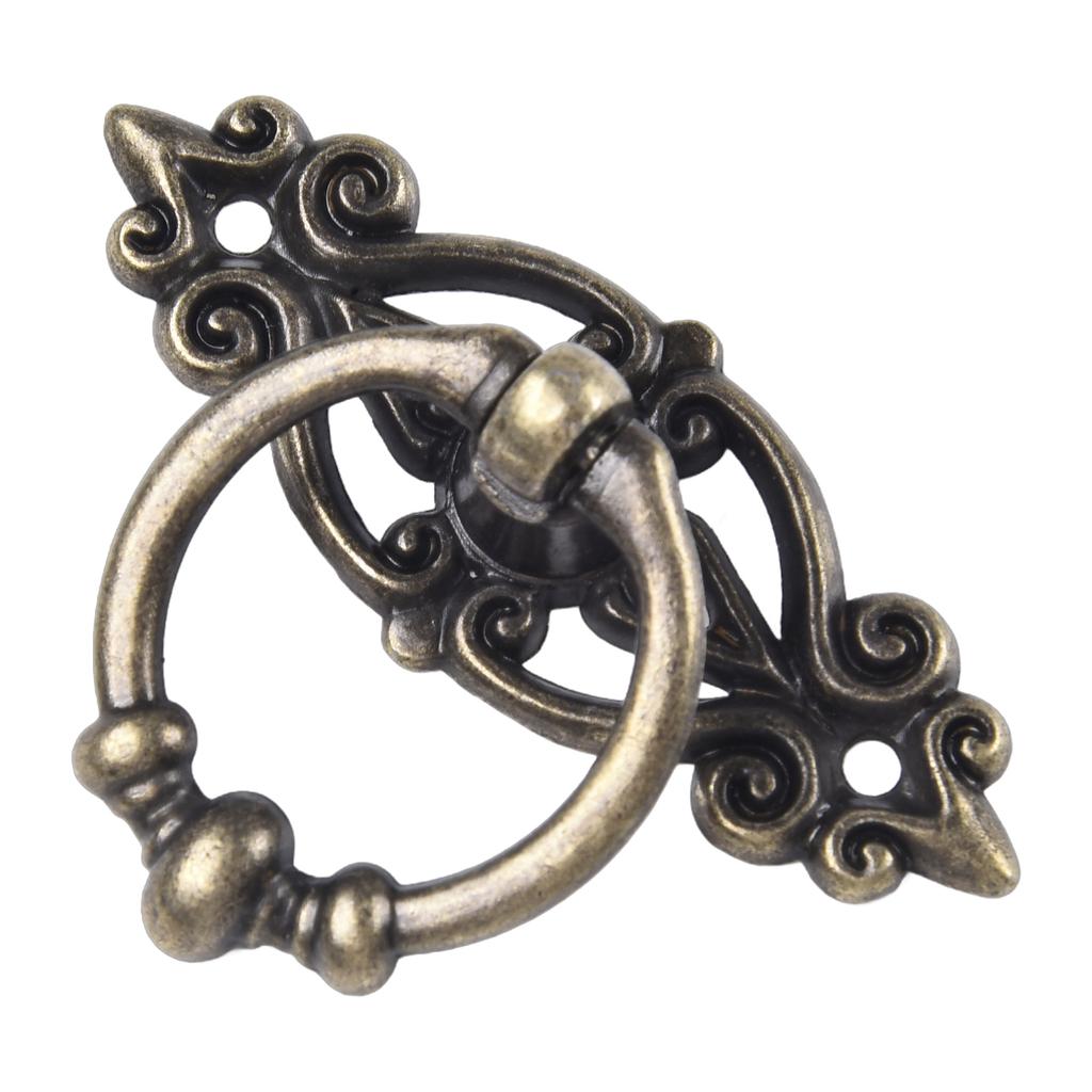 Antiker Legierungsschrank Retro Handgriff Schubladengriff Ring Holzgehäuse Schrankgriff Aufhängering Heimmöbel