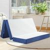 Folding Mattress Queen Size, Memory Foam 6 inch Tri Portable Trifold Mattress Futon Topper Queen with Breathable and Washable C