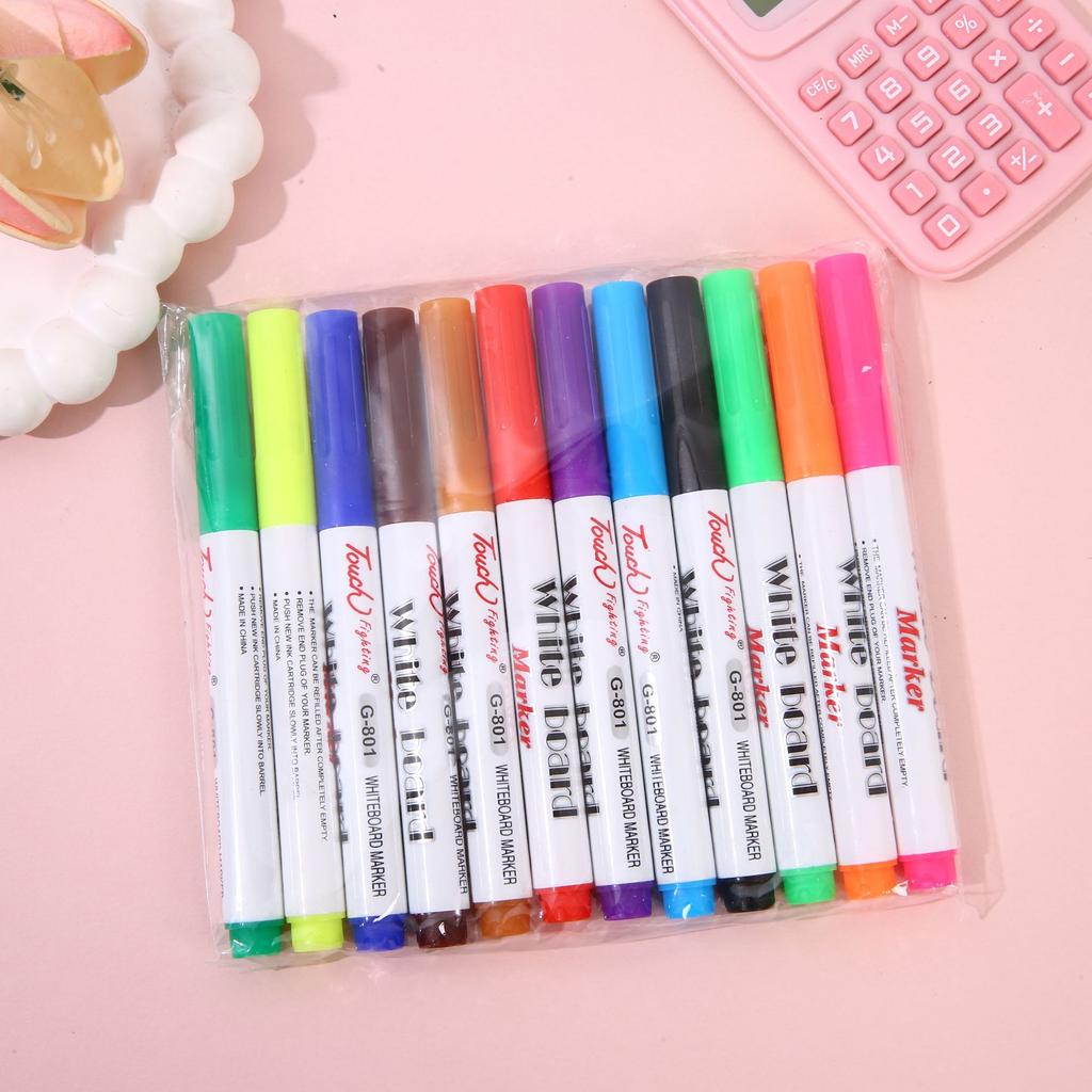 8pcs/12pcs Magic Water Drawing Pen Set with Floating Ink – Mixed-Color Markers for Drawing & Various DIY Crafts