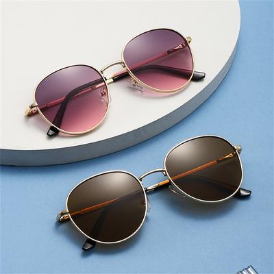 Eyewear Metal Frame Sunglasses Shades Round Sun Glasses For All-Season Unisex Casual
