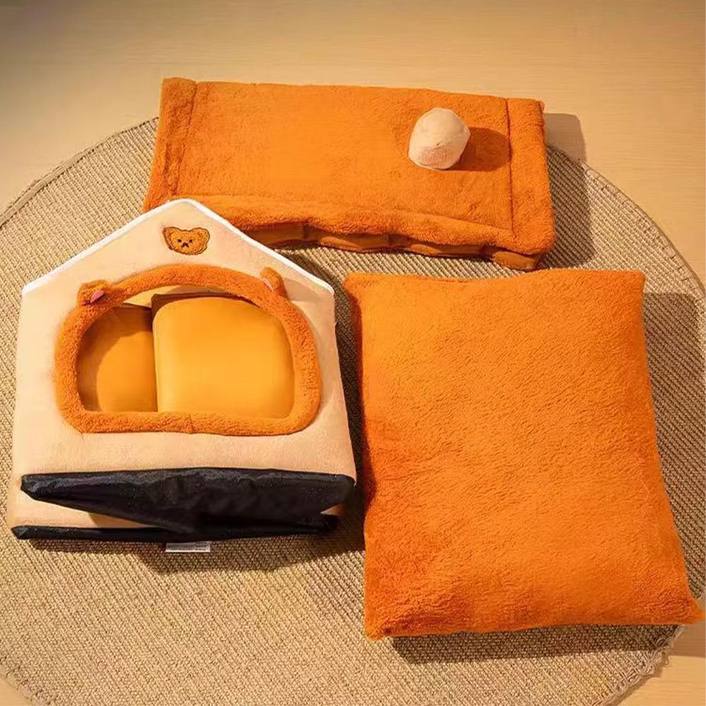 Suitable for Ultra Small Dogs Small To Medium-sized Cats Foldable Pet House Detachable Dog Bed Washable Cat House Soft Pet Bed