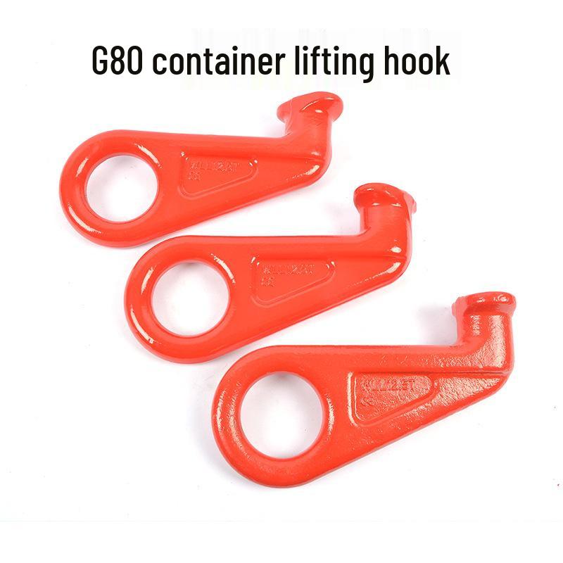 G80 Alloy Steel Cargo Lifting Hook - Chain Connector Tool 12.5T Left Hook