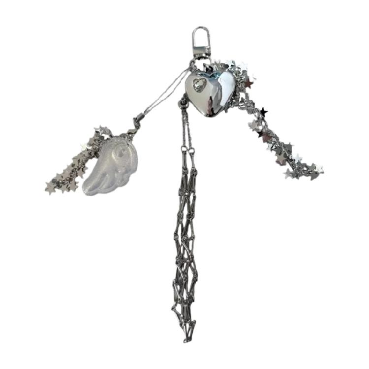 

Delicate Silver Lipsticks Formed Bag Accessory Portable And Versatile Jewelry Pieces