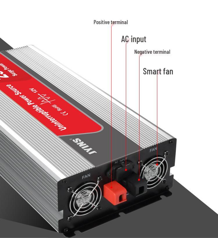2500W Modified Sine Wave Inverter 12V/24V To 220V for Car, Solar, Home Use with Charging Feature