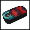 Digital Printing Diy Black Primary And Secondary School Student Stationery Pencil Case Double-Layer Stationery Case Storage Bag Pencil Case
