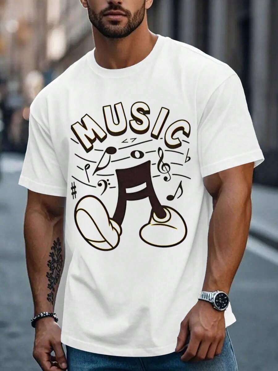 

Summer Unisex s Fashion Graphic Short-Sleeved T-Shirts With Lettering Prints XXL