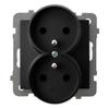 Ospel AS Black - Splash-proof Socket GPH-1GZ//33/d
