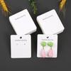 Two-Hole Paper Earring Display Card for Stud Jewelry