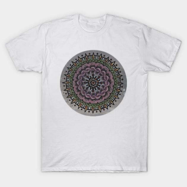 Unisex Fashion TShirt Cell Growth Mandala T Shirt Print TShirt Plus Size S-5XL T-Shirt 100%Cotton Tops O Neck Short Sleeve Tees