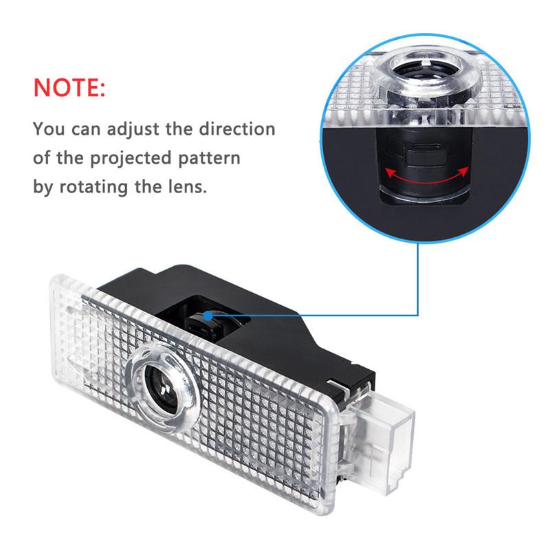 2X LED Car Door Logo Projector Lamps Welcome Light For BMW 1 2 3 4 5 6 7 Series X1 X3 X4 X5 X6 X2 X7 F10 F15 F16 F20 F30 M M3 M5