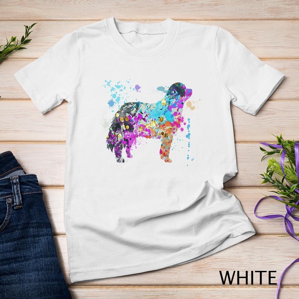 

Colorful Bernese Mountain Dog Lover Bernese Mountain Dogs Unisex T-shirt 4XL