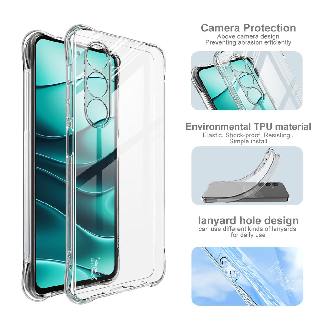 IMAK For Oppo A5 4G/5G Case TPU Phone Cover Airbag Shockproof Protection