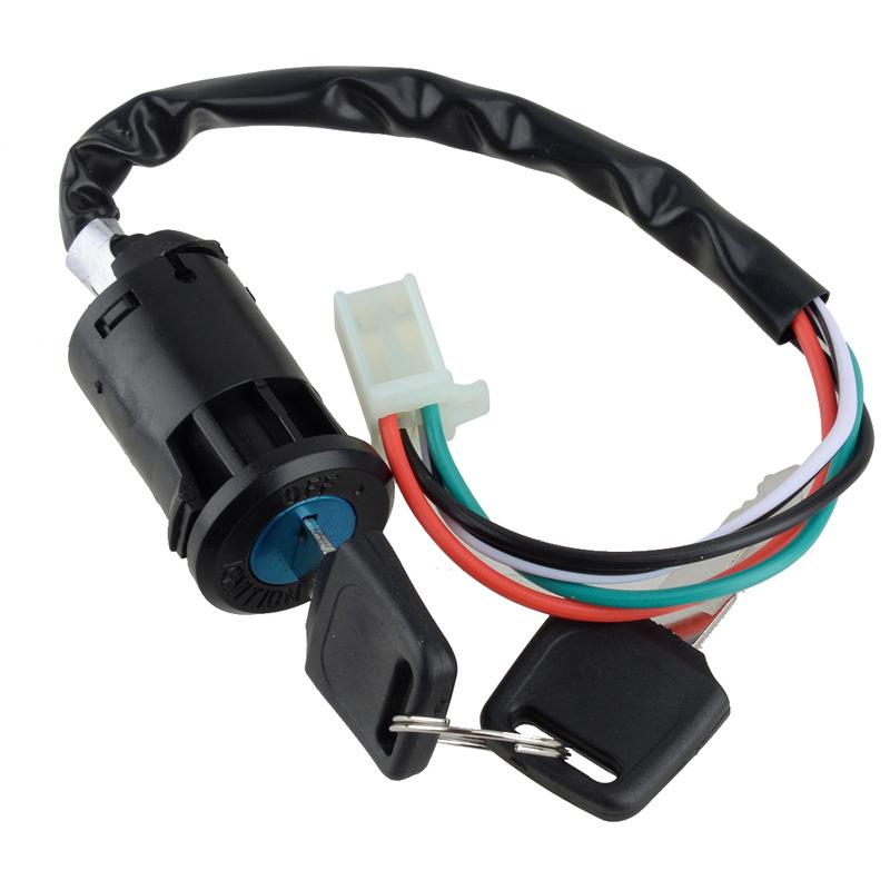 Motorcycle 4 Wire Ignition Switch Key Universal For 50cc 70cc 90cc 110cc 150cc 250cc Dirt Bike Pocket Bike ATV