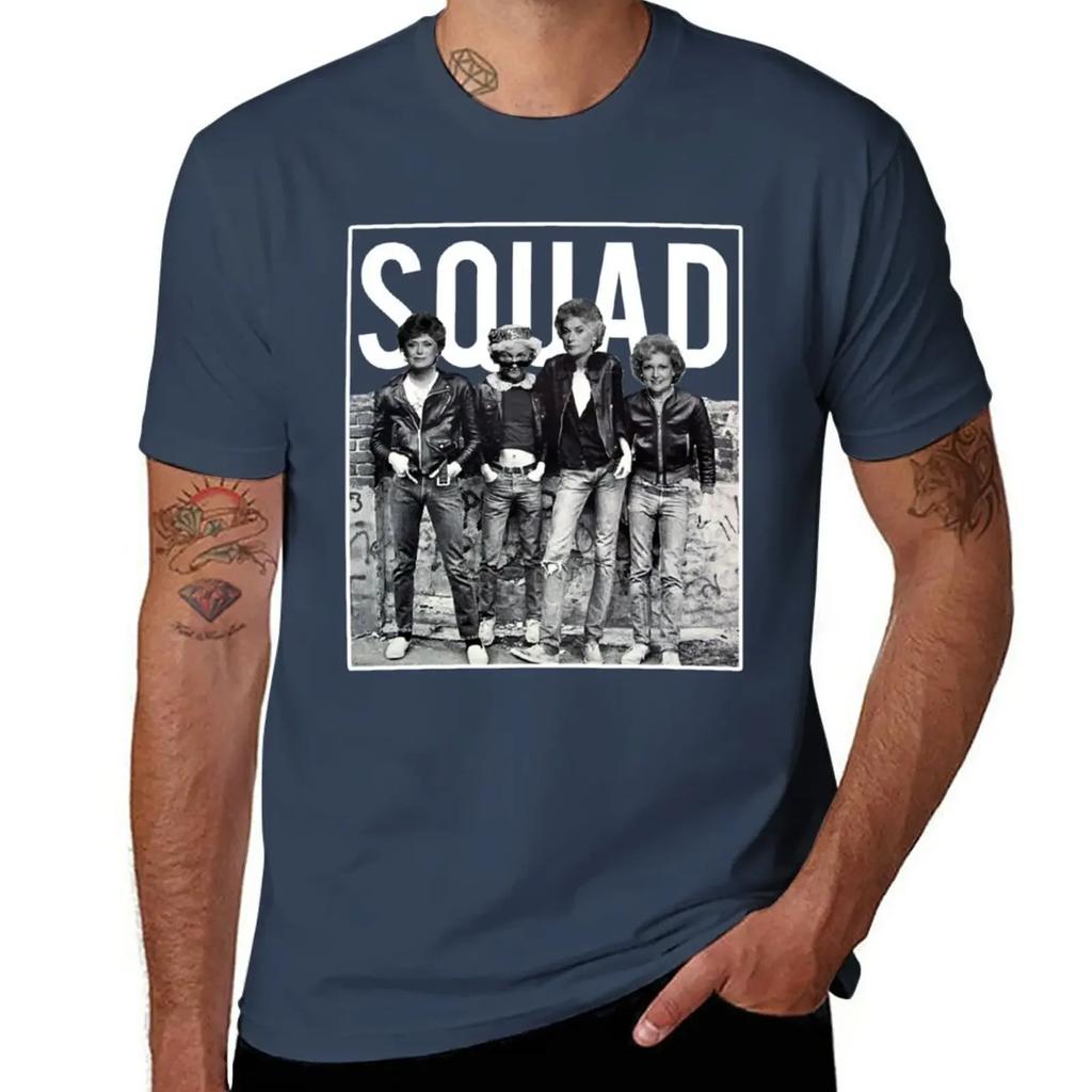 Golden Girls Squad Goals T-Shirt Kawaii Clothes Quick-drying Mens Graphic T-shirts Funny