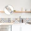 European Style Ceramic Wall Stickers Peel & Stick Self-Adhesive Backsplash Tile Stickers Easy Install Waterproof