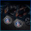 Per Buick Regal 2017 2018 V8 Park Avenue Encore Riviera Lacrosse Enclave GS GL 2 Pezzi Luce Porta Auto Logo Luce di Benvenuto Lampade Proiettore Porta Auto Tappi
