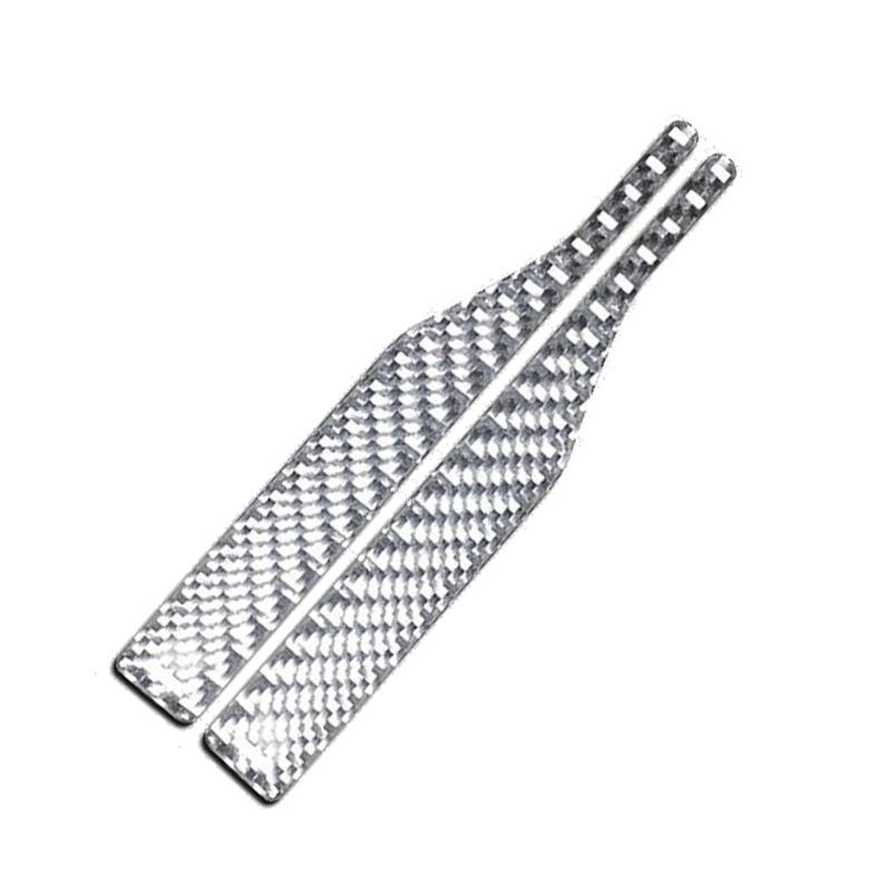 2pcs Rearview Mirror Anti-collision Strip Carbon Fibre Anti-scratch Strip Car Sticker Decoration Reflective Strip Auto Parts