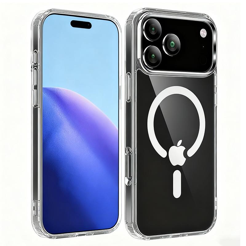 

Magnetic Magsafe Case For iPhone 17 Pro Max Hybrid Hard Cover for iPhone17ProMax iPhone17Pro Shockproof Soft Shell Coque iPhone17 Pro