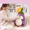 Plush Penguin Adorable Toy Creative Eggplant Penguin Doll Perfect Birthday Gift