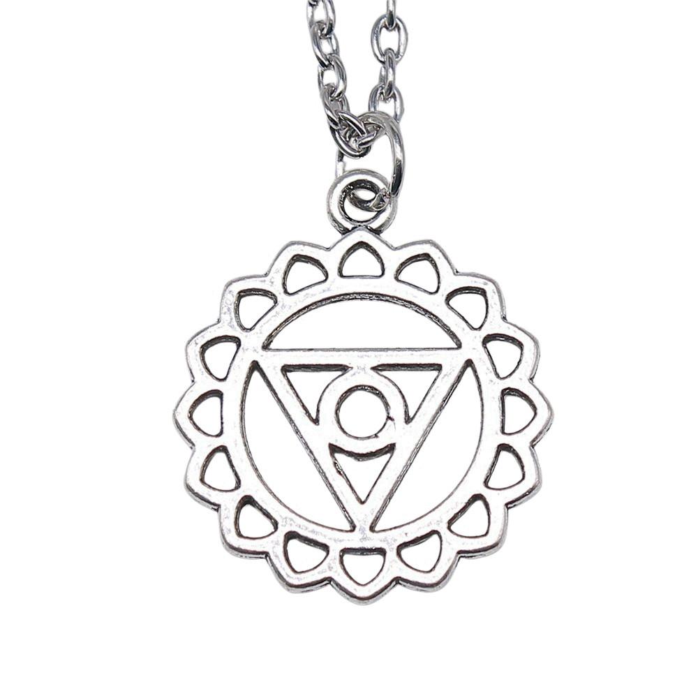 Witch Knot Pendant Necklace Wiccan Celtic Occult Protection Jewelry 45cm or 70cm long chain