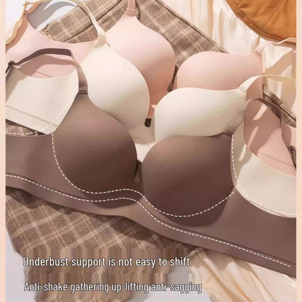 Seamless Medium Thick Support Bra for Girls - Anti-Sagging, No Underwire, Side Support