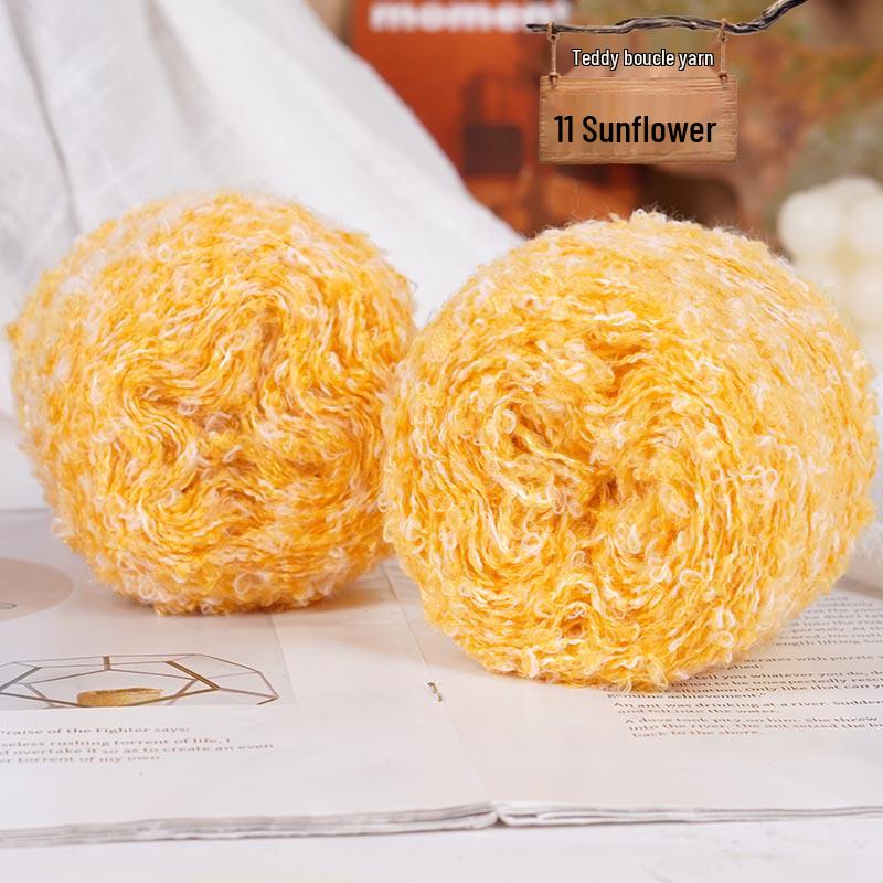Colorful Loop Yarn Ball for Crochet & Knitting: Perfect for Handmade DIY Sweaters, Scarves, Dolls, & Small Projects.