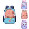 Adorable Capybara Kindergarten Backpack For Kids Ages 3 To 6 Featuring Cute Cartoon Design