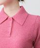MUSINSA STANDARD WOMAN Women'S Boucle Knitted Polo Shirt [Pink]