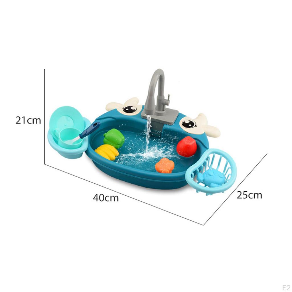 Sink Toys Dishes with Water for Children