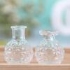 2Pcs 1:12 Dollhouse Miniatures Glass Vase Model Doll House Flowerpot Decor Toy