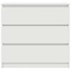 Sideboard in White 80 x 35 x 76 cm Engineered Wood
