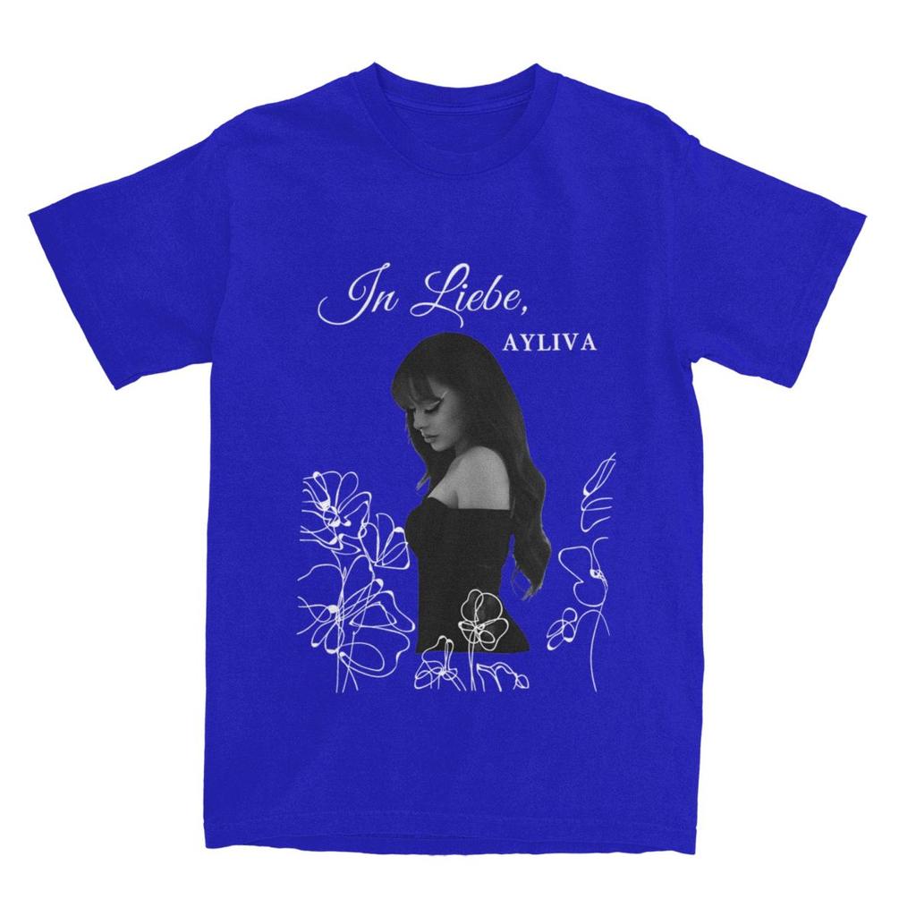Oversized T Shirt Ayliva In Flower Pure Cotton TShirts Fashion Tshirt for Unisex Summer Y2K Classic Custom Logo Short Sleeve Tees