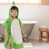 Warmes einlagiges Kinderbadetuch Cartoon Weicher Jungenumhang Handtuch Duschumhang Handtuch für Schwimmen Mädchen Kapuzenbademantel Nachtwäsche