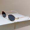 KAMMPT Vintage Polygon Sunglasses with Rhinestones Women Fashion Casual Decor Sun Glasses New Trendy Luxury Brand Design Shades