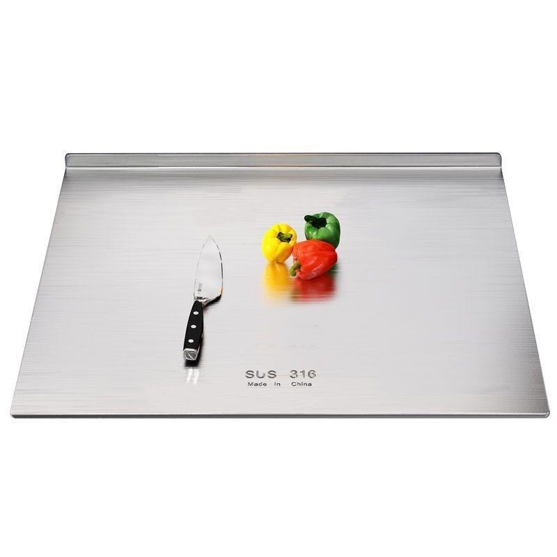 316 Stainless Steel Panel And Panel Cutting Board Kitchen Thickened Double-sided Extra Large Kneading Surface Cutting Board