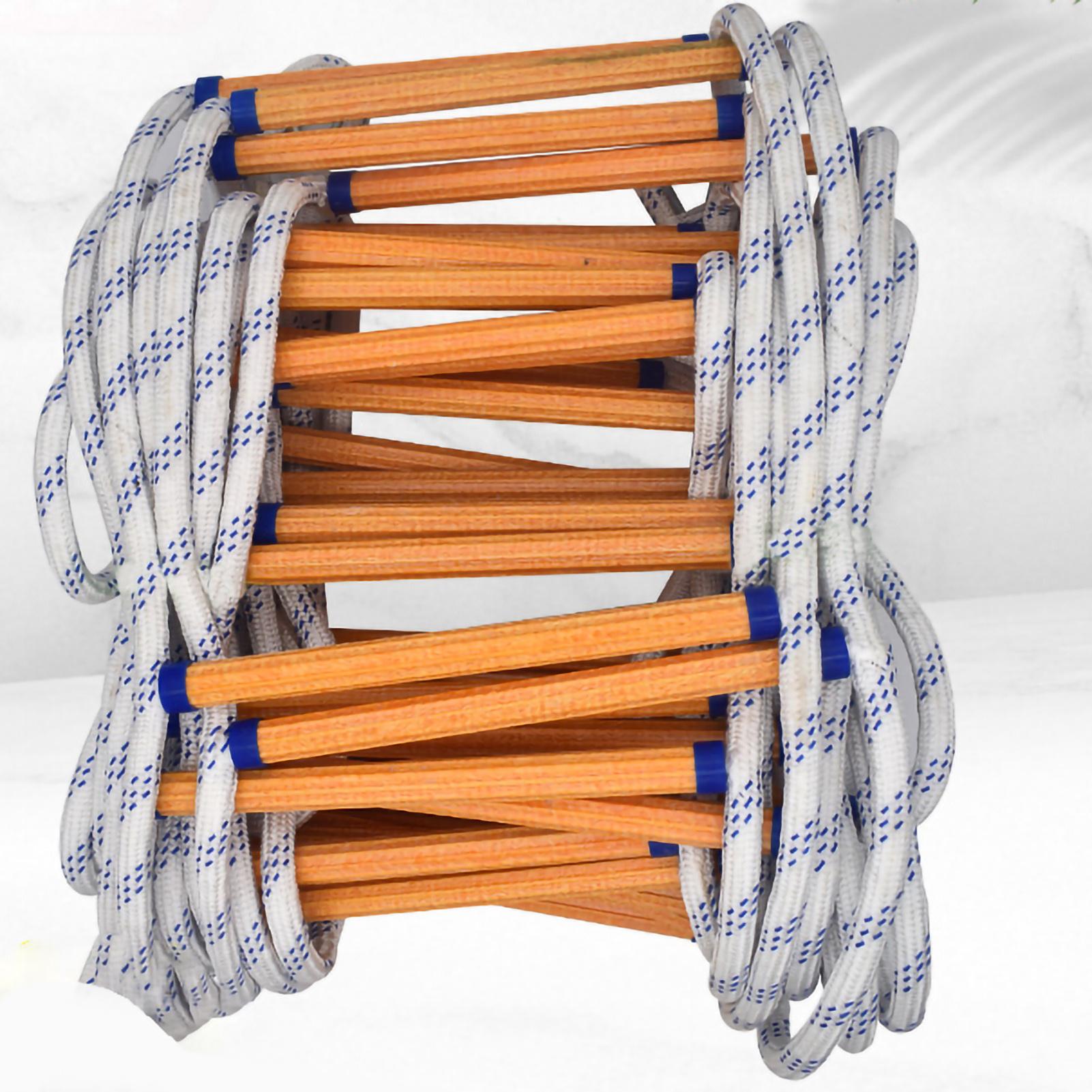 Fire Escape Rope Ladder Emergency Fire Escape Rope Ladder Outdoor  Training Resin Climbing Insulated Aerial Work Ladder
