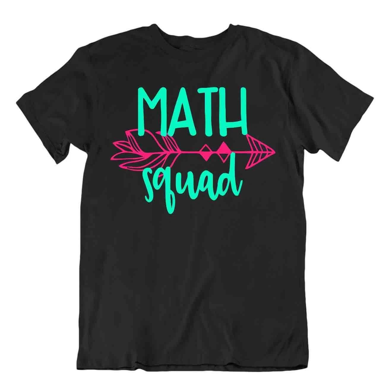 Math Squad T-Shirt Unisex Cotton Section Tee Nerdy Pun Shirt Funny Best Gift S