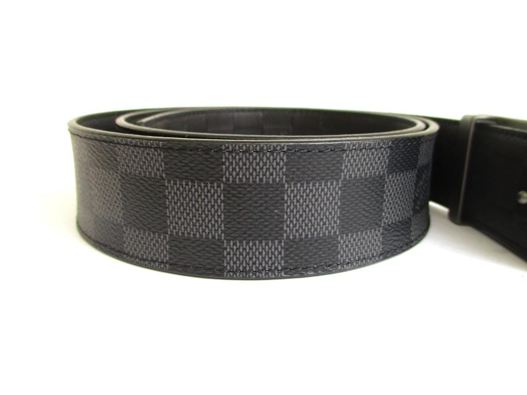 Authentic LOUIS VUITTON Damier Graphite Infini Inventure Buckle Belt Size M #a877  Refurbished