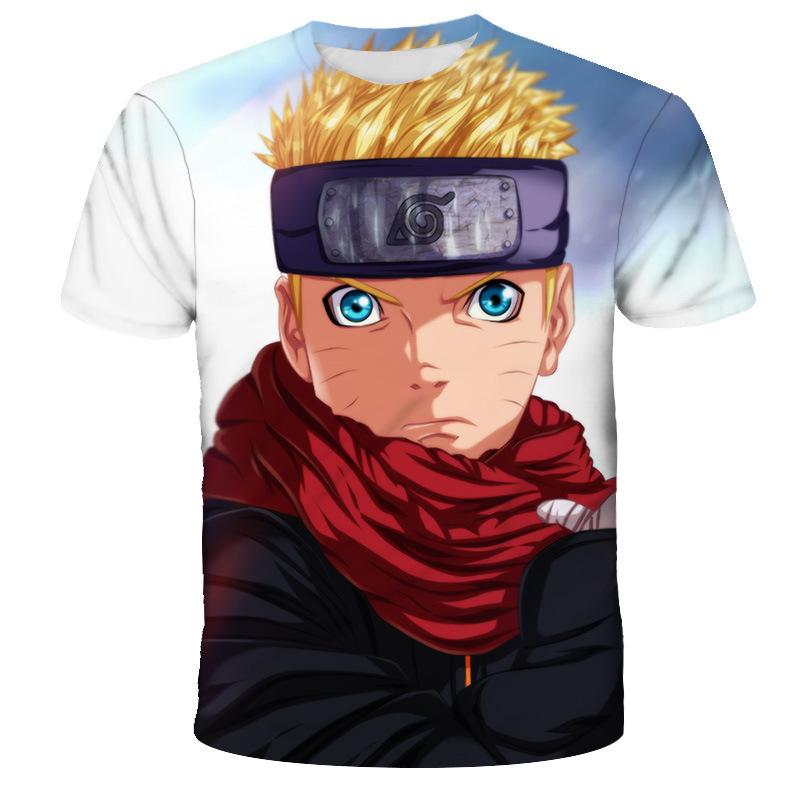 Anime Naruto Summer Men's T-shirt 3D Digital New Casual T-shirt