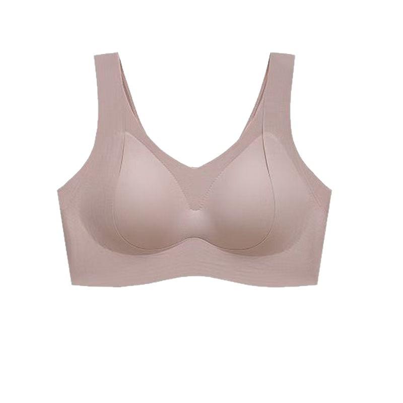 Large size anti-gravity pull-up anti-sagging gathering underwear seamless, clear and comfortable soft support vest bra