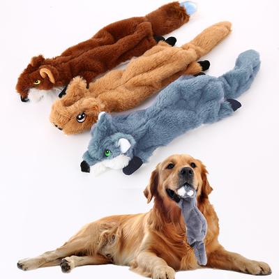 Durable Squeaky Plush Squirrel Dog Toy Indestructible Chew Proof Self Entertaining Pet Supplies for Dogs