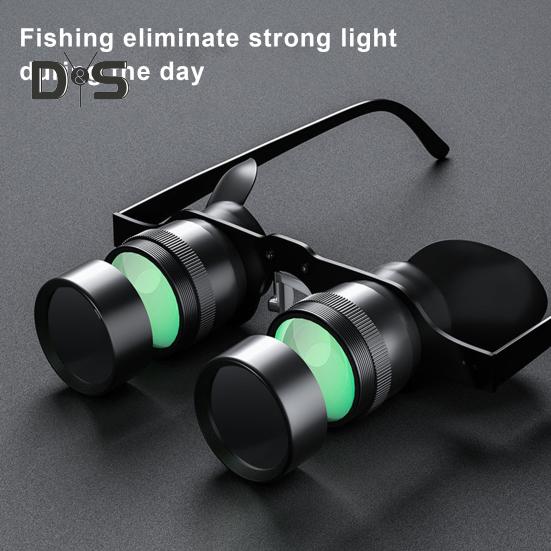 Outdoor Fishing Binoculars Glasses 10X Zoom Magnification Adjustable Hands-Free Portable Bird Watching Theater Concert Binocular Telescope