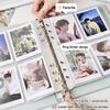 PU-Leder-Ordner-Notizbuch A5 Foto-Karten-Ordner K-Pop-Idol Foto-Kartenhalter Foto-Karten-Zubehör