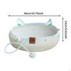 Cat Bed Basket for Small Pets with Scratch Mat And Washable Features
