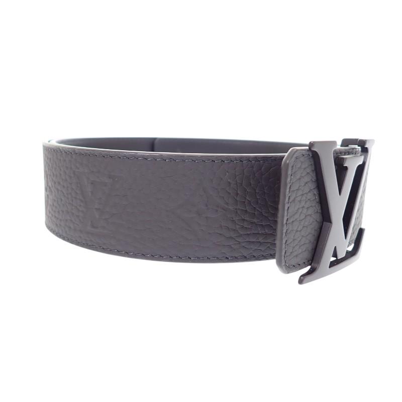 LOUIS VUITTON  M0424S 40 Monogram belt black Calfskin mens