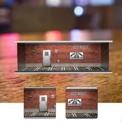 1/64 Model Car Display Case Diorama Decorative Scenario Toy Storage Box Showcase Organizer for