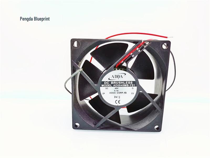 New Double Ball Bearing 8CM 48V Heat Dissipation Fan (80x80x32MM)